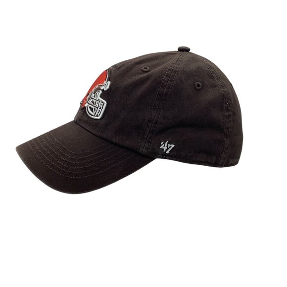 NFL Cleveland Browns 47 Brand Franchise Baseball Cap Men Small Brown Cotton - Picture 2 of 5